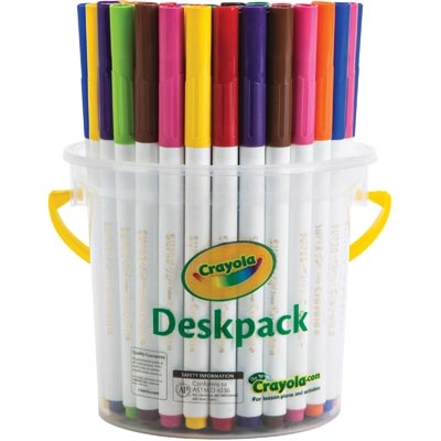 Marker Crayola Super Tips 10 Colours Deskpack 40 (FS)