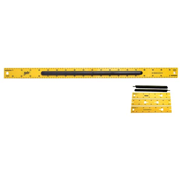 Ruler Whiteboard Metre Helix 1M Imperial/Metric (3 Part Construction) (FS)