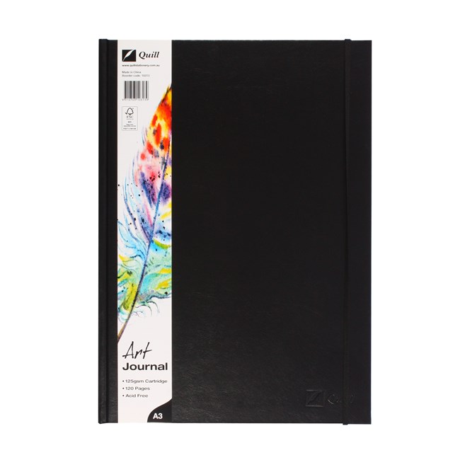 Art Journal Quill A3 Hardcover 125gsm 60 Leaf