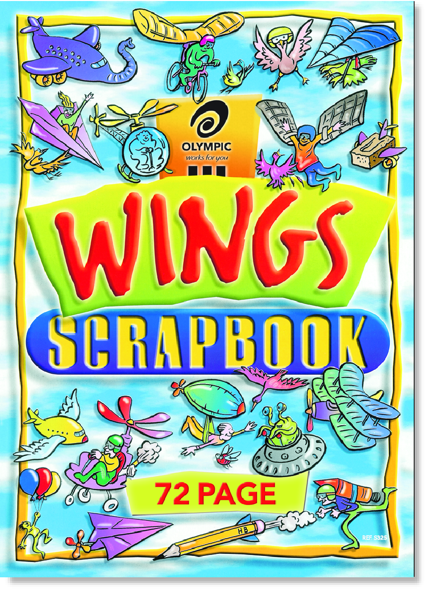 Scrap Book Wings 72 Page 335x245mm