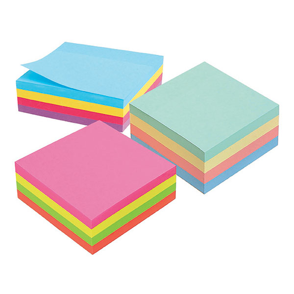 Notes Marbig Pastel Cubes Assorted 75x75mm Pkt400