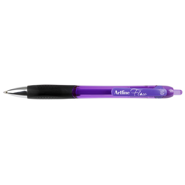 Artline Flow Retractable Pen Purple (FS)