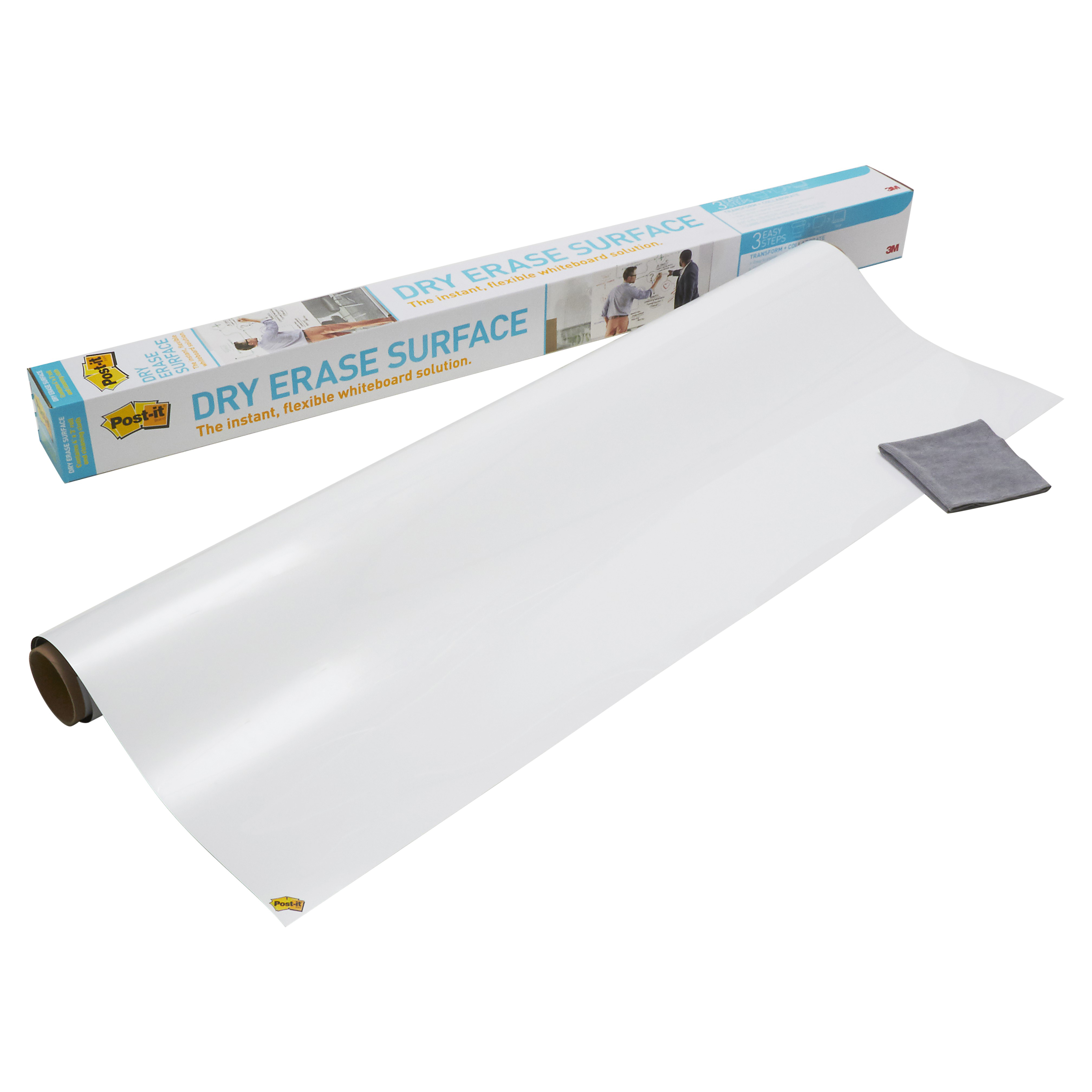Post It Dry Erase Surface 1800x1200mm White (FS)
