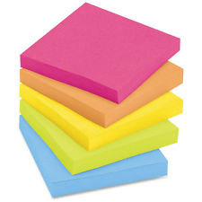 Notes 75x75mm Neon Coloured Each (FS)
