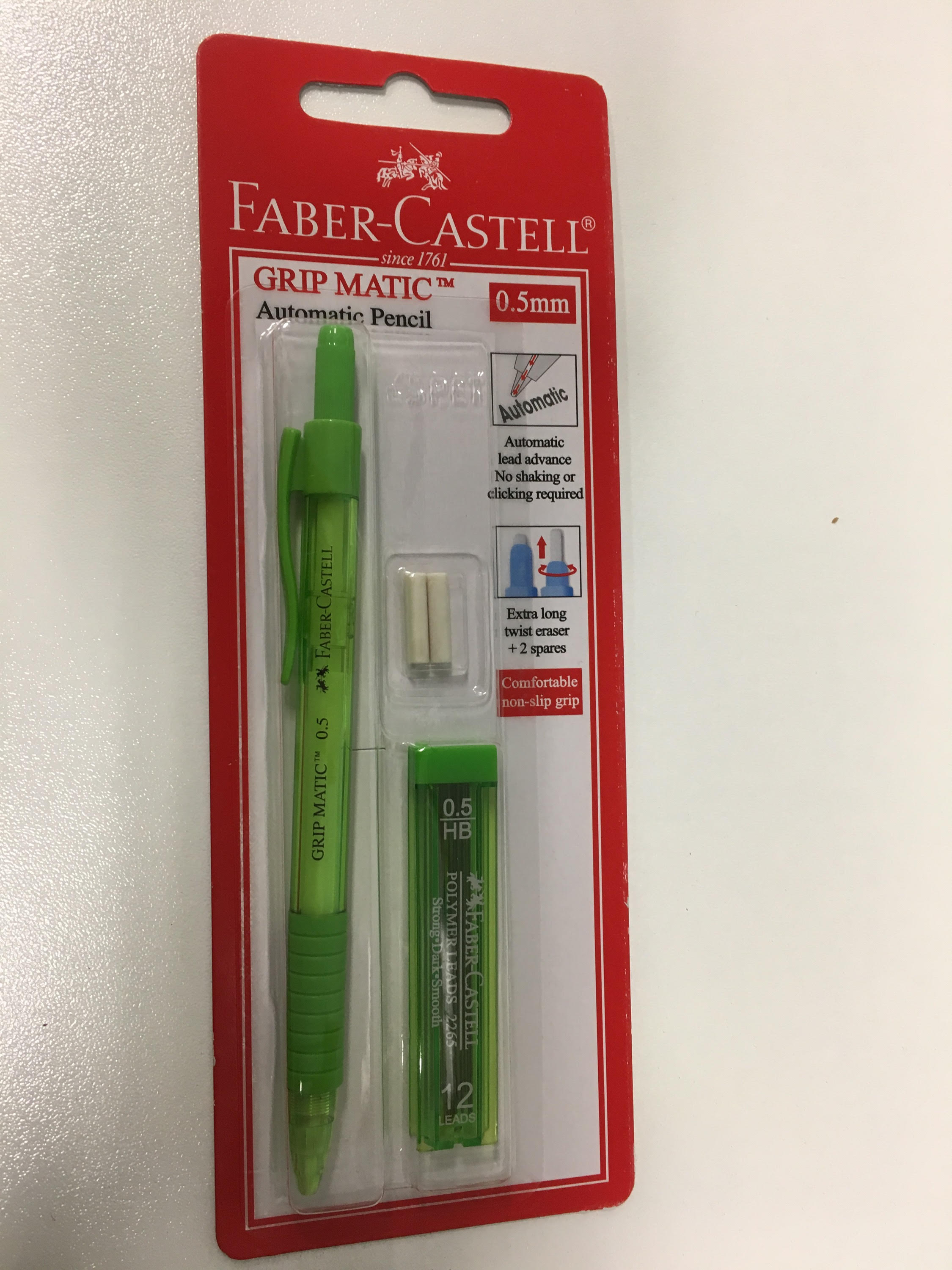 Pencil Mechanical Faber 0.5mm with Eraser & Leads
