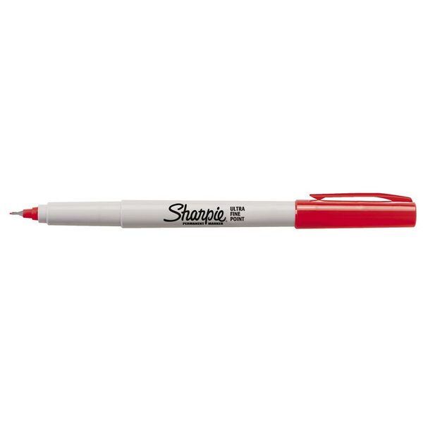 Marker Permanent Sharpie Ultra Fine 0.3mm Red (FS)