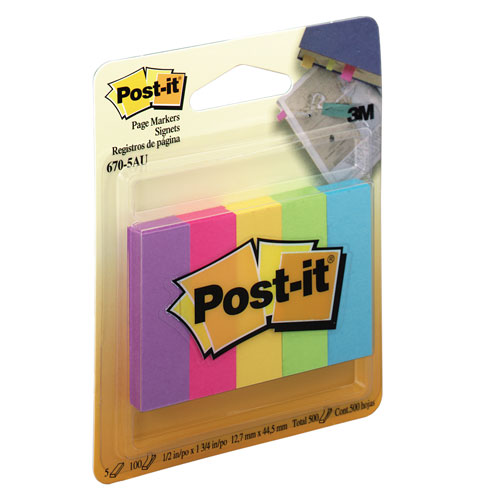 Post-It Page Markers 6705AU Ultra Pack 5 (FS)
