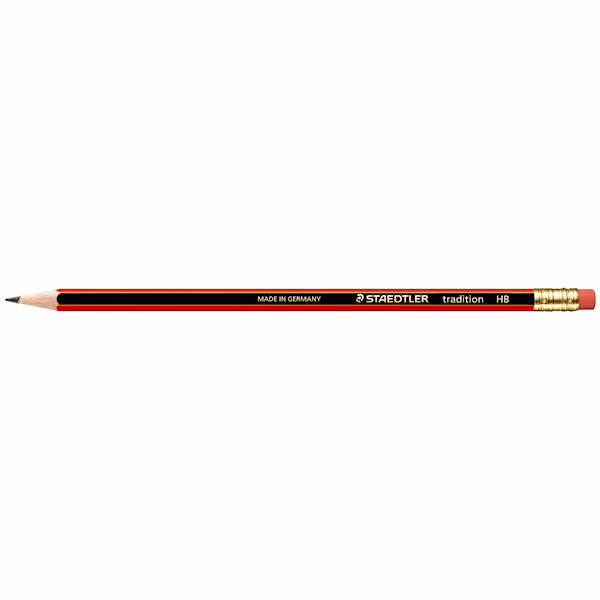 Staedtler Tradition Eraser Tip Pencil HB (FS)