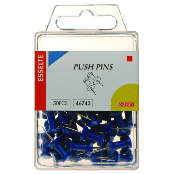 Push Pin Esselte Blue Pkt50
