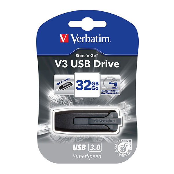 USB Thumbdrive V3 3.0 Verbatim 32GB (FS)