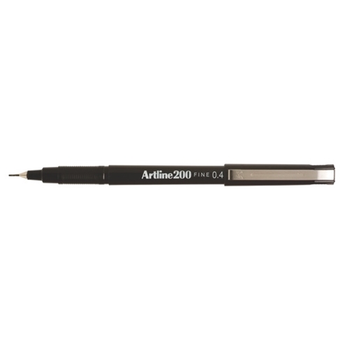 Pen Artline 200 Fineliner 0.4mm Black (FS)