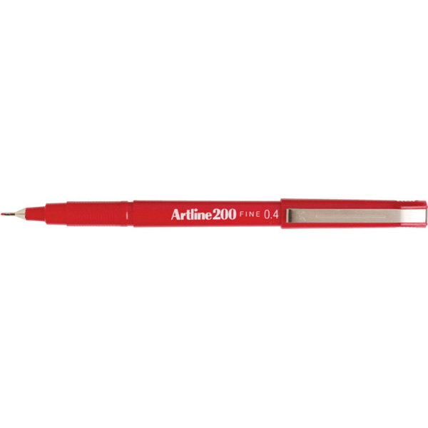 Pen Artline 200 Fineliner 0.4mm Red (FS)