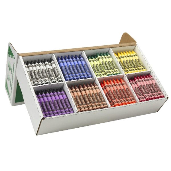Crayons Crayola Large 8 Colours Class Pack 408 (FS)