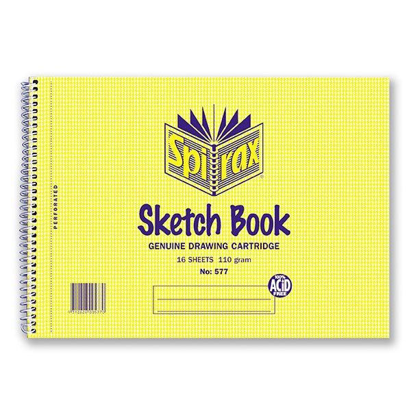 Sketch Book Spirax 577 16 Leaf 177x245mm