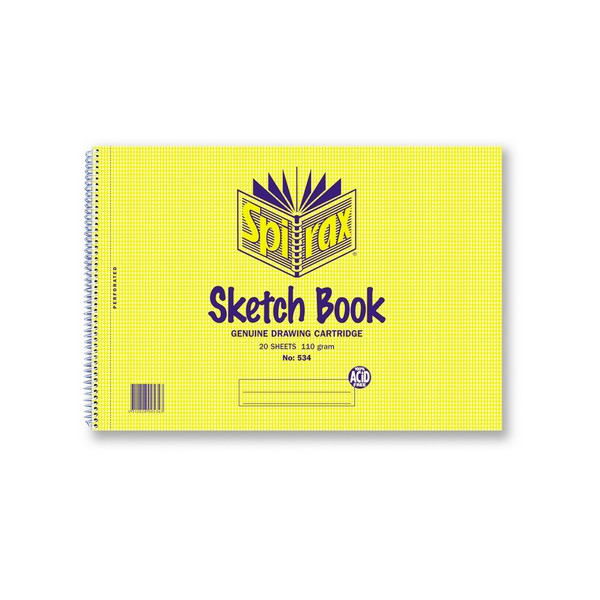Sketch Book A4 Spirax 534 20 Leaf