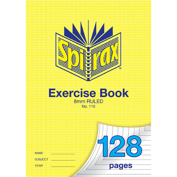 Exercise Book Spirax A4 128 Page 8mm