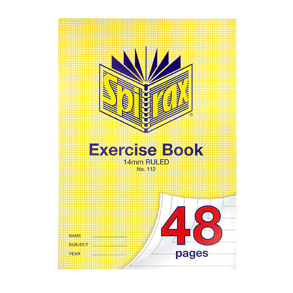 Exercise Book Spirax A4 48 Page 14mm Ruled