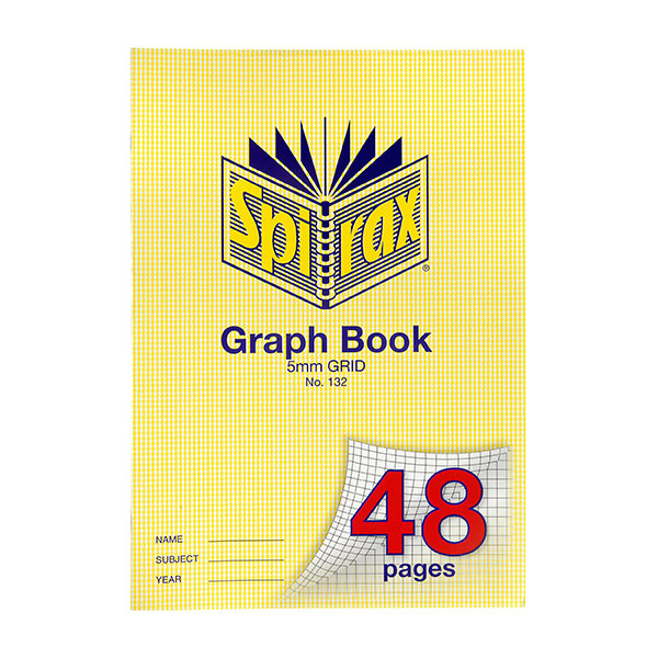 Graph Book Spirax A4 48 Page 5mm Grid