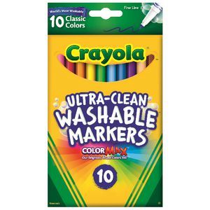 Marker Crayola Washable Fineline Classic 10 (FS)