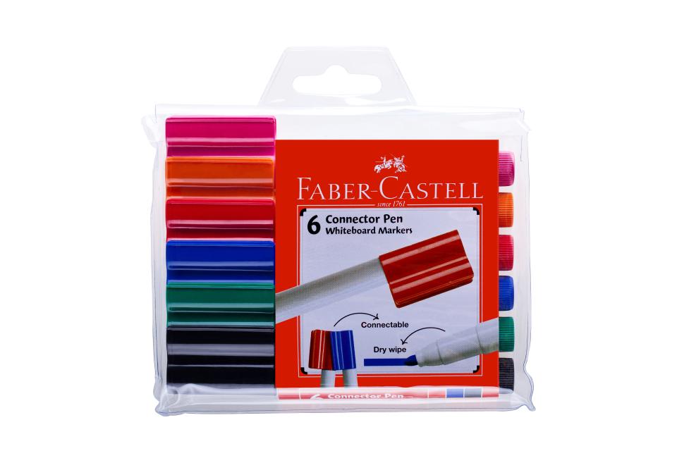 Marker Whiteboard Faber Connector Wallet 6 (FS)