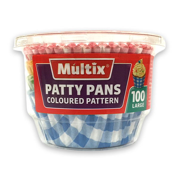 Patty Pans Large Assorted Colours Pk 100