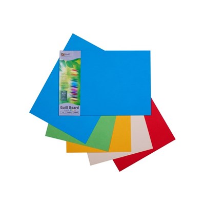 Card Quill A3 210gsm 5 Assorted Colours Pkt25