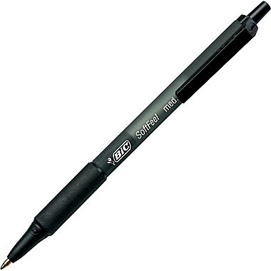 Pen BIC Soft Feel Medium Retractable Black (FS)