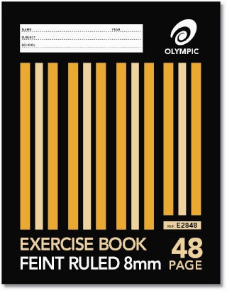 Exercise Book Olympic 225x175 48 Page 8mm