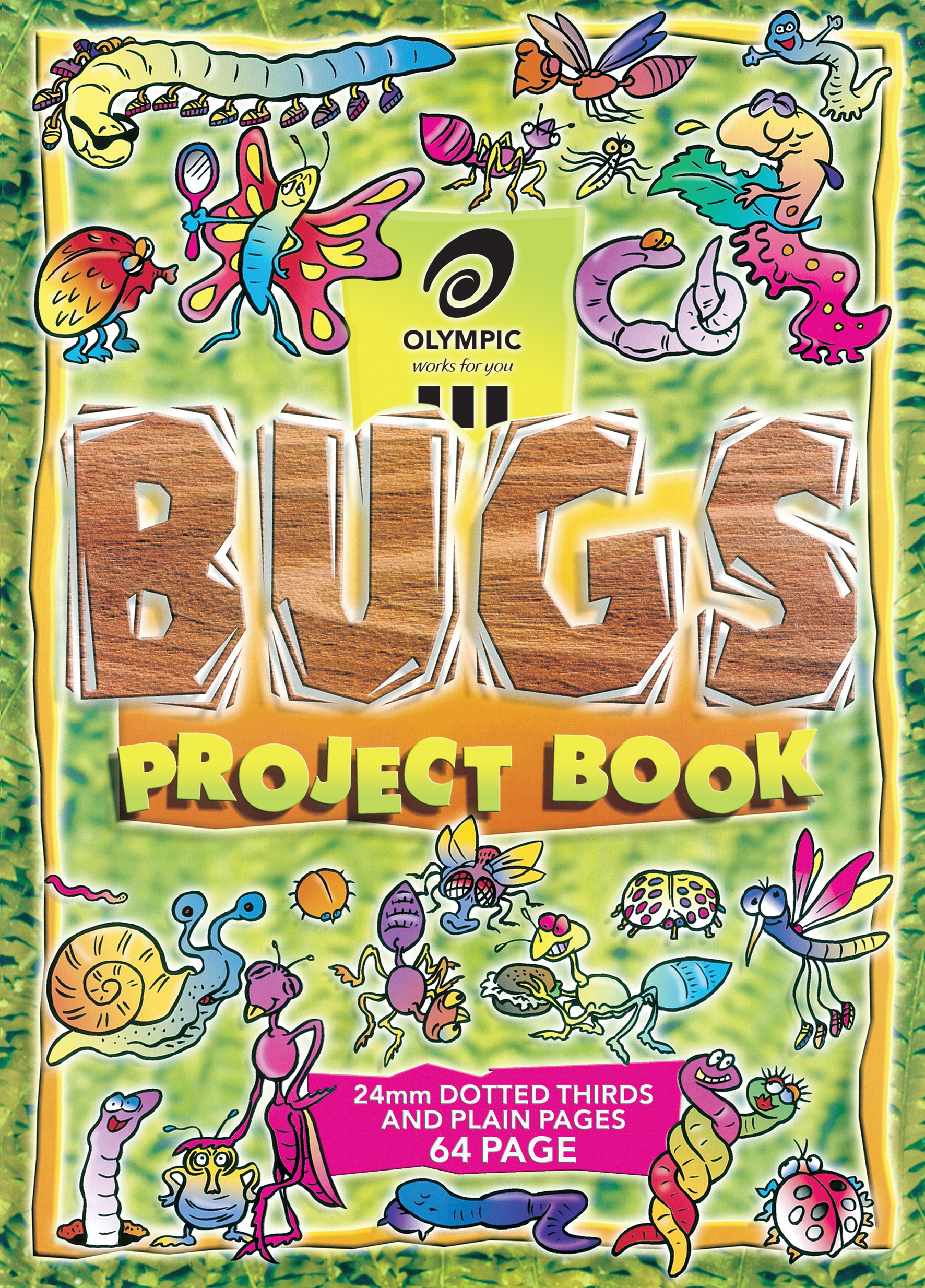 Project Book Bugs 335x240 24mm Dotted Thirds 64 Pages