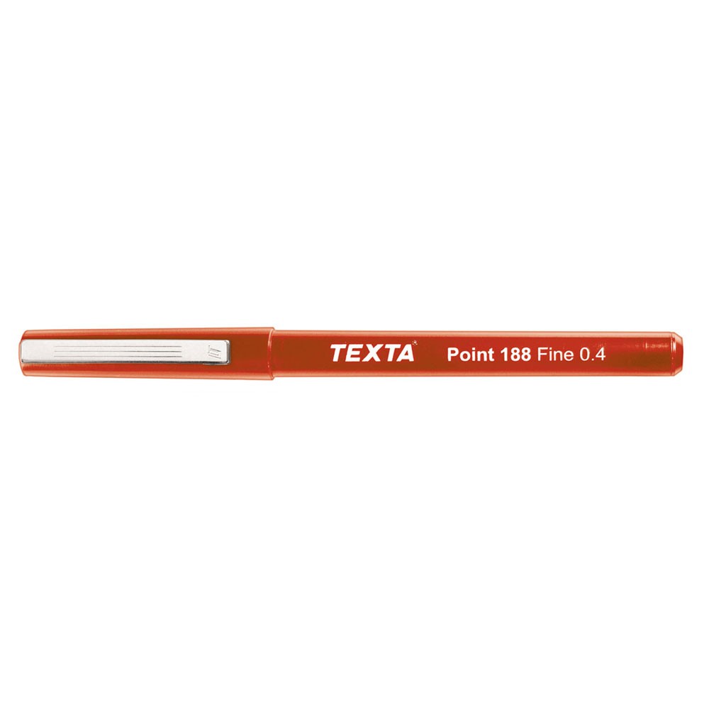 Pen Fineliner Texta Point 188 0.4mm Red (FS)