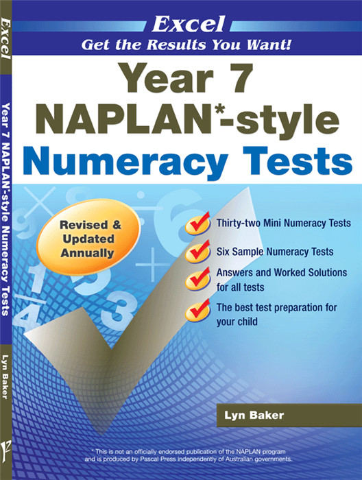 Excel Year 7 Naplan Style Numeracy Tests