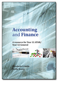 Accounting and Finance A Resource for Year 11 ATAR/Year 12 General