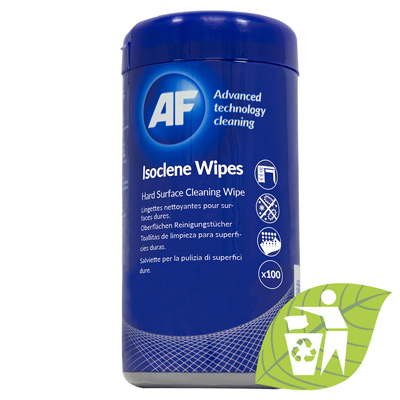 Wipes Office AF Isoclene Anti-Bacterial Tub 100