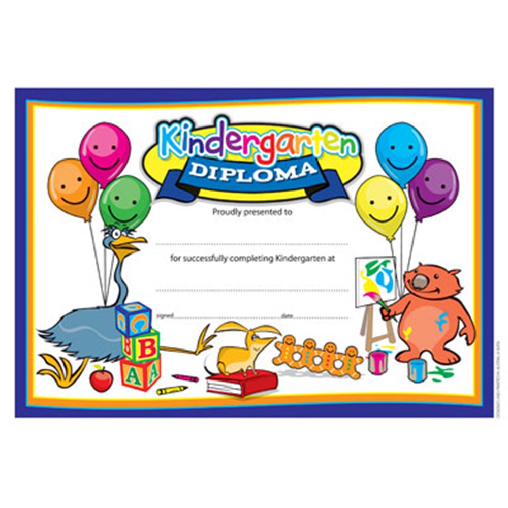 Kindergarten Diploma Certificates Pack 35