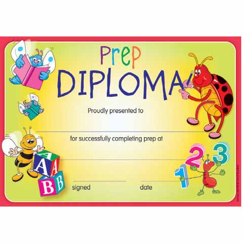 Prep Diploma Certificates Pack 35