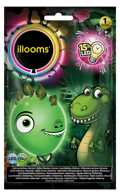 Balloons LED Illoom MYO Dino Head (FS)