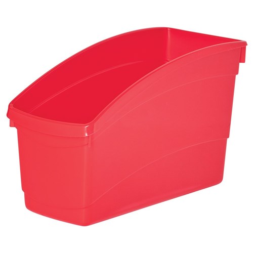 Elizabeth Richards Plastic Book and Storage Tub - Red