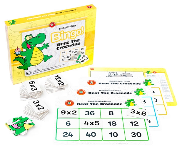 Beat the Crocodile Multiplication Bingo