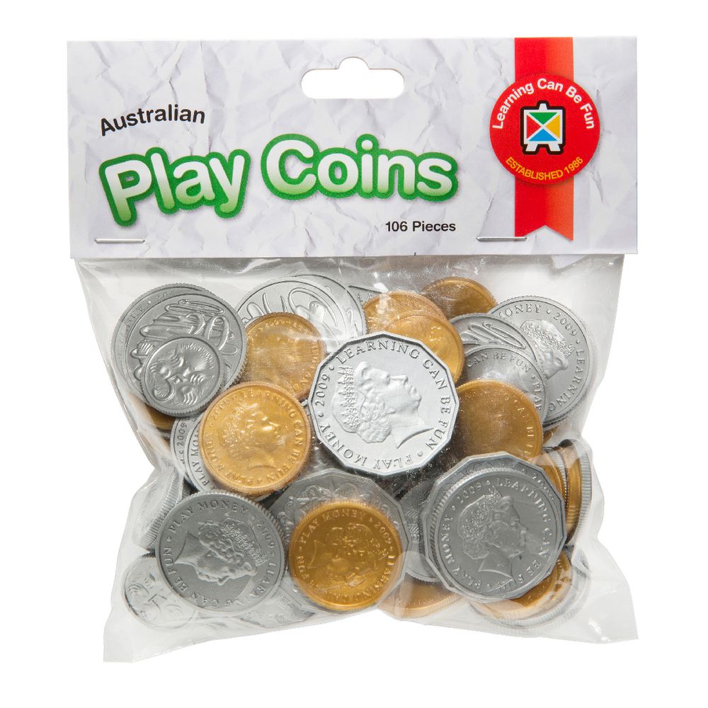 Plastic Money Play Coins Pack 106
