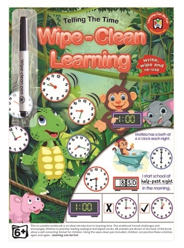 Wipe-Clean Learning Telling the Time