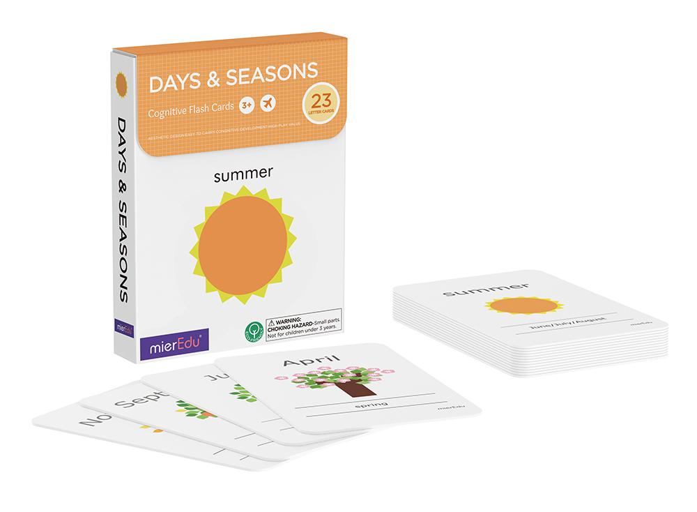 Cognitive Flash Cards: Days and Seasons