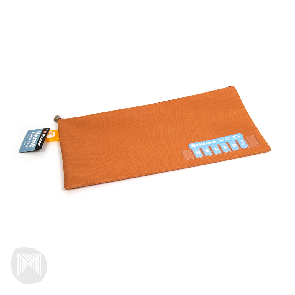 Pencil Case Name Micador 340x170mm Orange