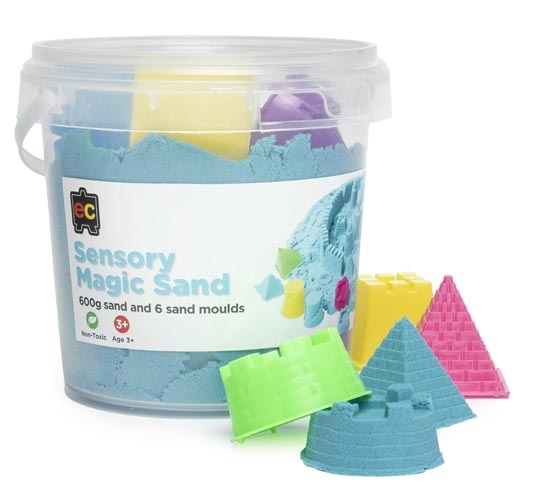 Sensory Magic Sand 600g Green With Moulds