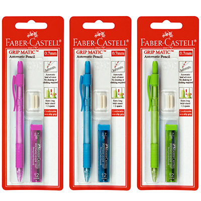 Pencil Mechanical Faber 0.7mm with Eraser & Leads