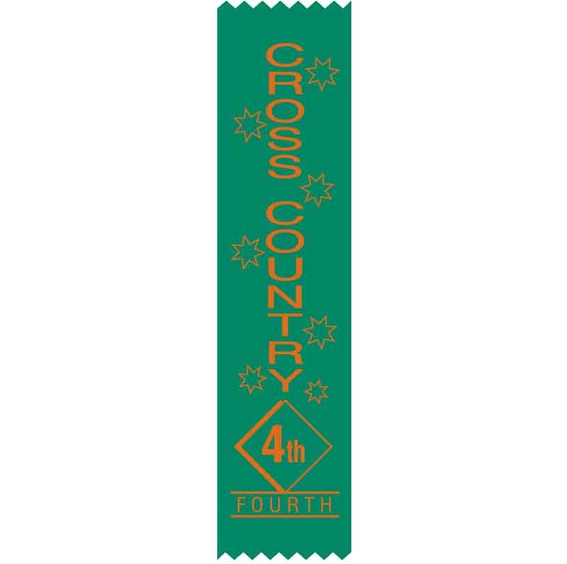 SMS #SR18 4th Place Cross Country Satin Ribbons Pack 100