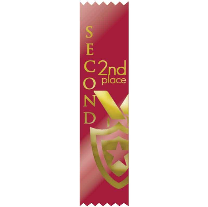 SMS #SR47 2nd Place Satin Ribbons Pack 100