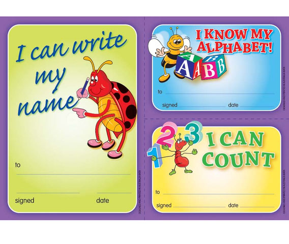 Early Years Achievement Certificates Pack 200