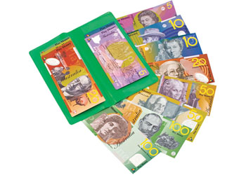 Money Wallet with Australian Notes