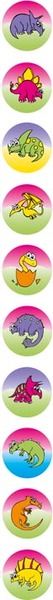 Dinosaur Dots - Dynamic Dot Kids Stickers Pack 800