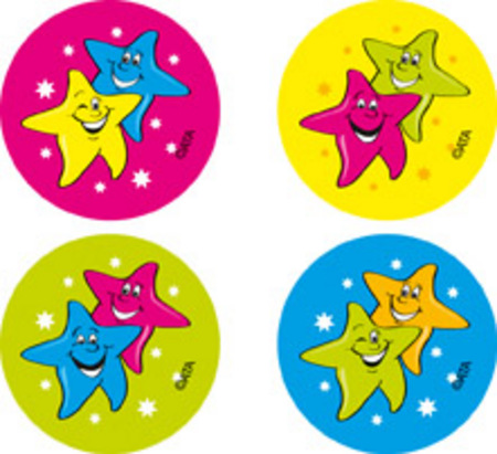 Stars Fluoro Stickers Pack 96